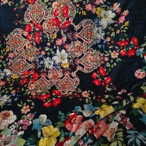 Johnny Was Reversible Cozy Blanket 60 Inches by 70 inches